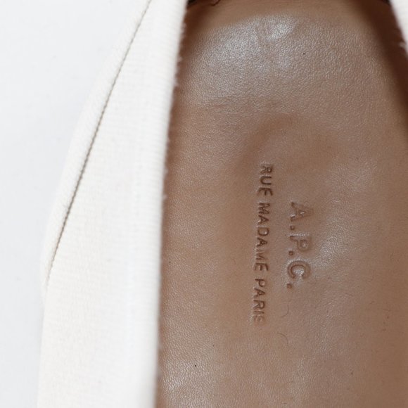 APC Paris Canvas Crepe Derby Oxford Shoes White 9 main image 8